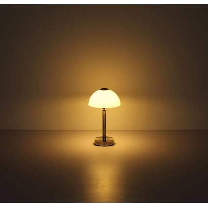 Globo - Dæmpbar LED-bordlampe med touch-funktion LED/7W/230V 3000K mat krom