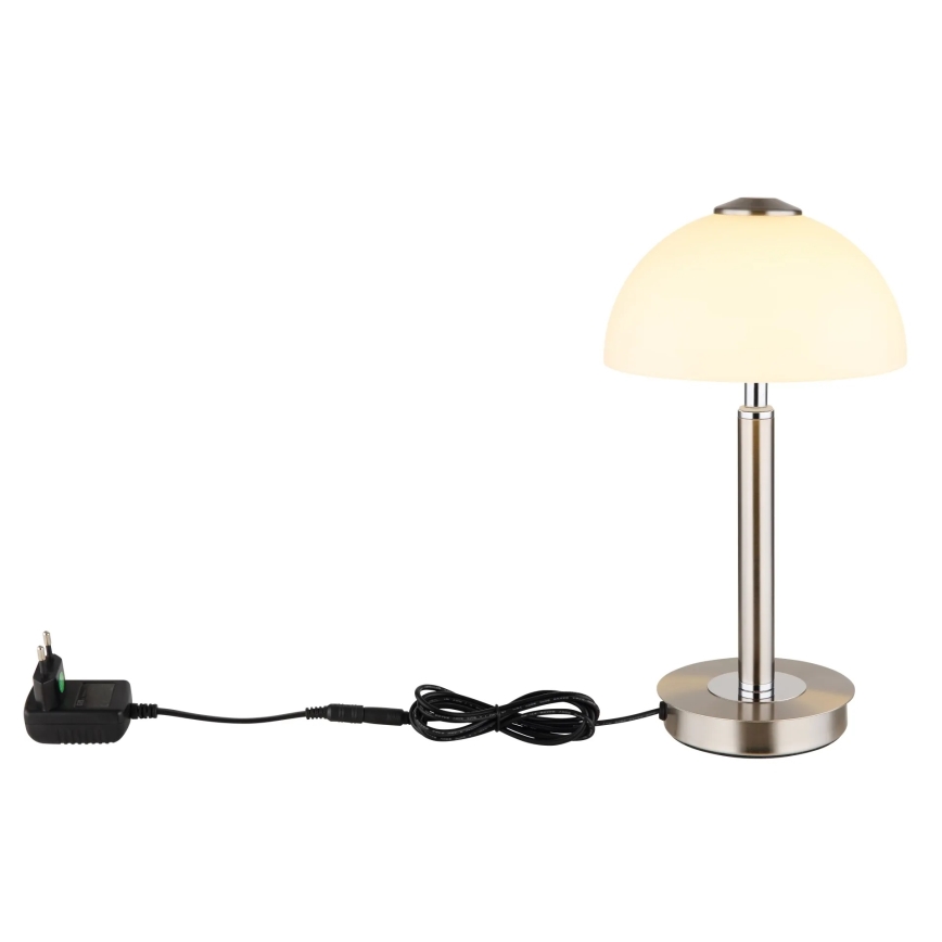 Globo - Dæmpbar LED-bordlampe med touch-funktion LED/7W/230V 3000K mat krom