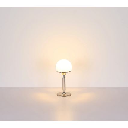 Globo - Bordlampe 1xE27/40W/230V mat krom