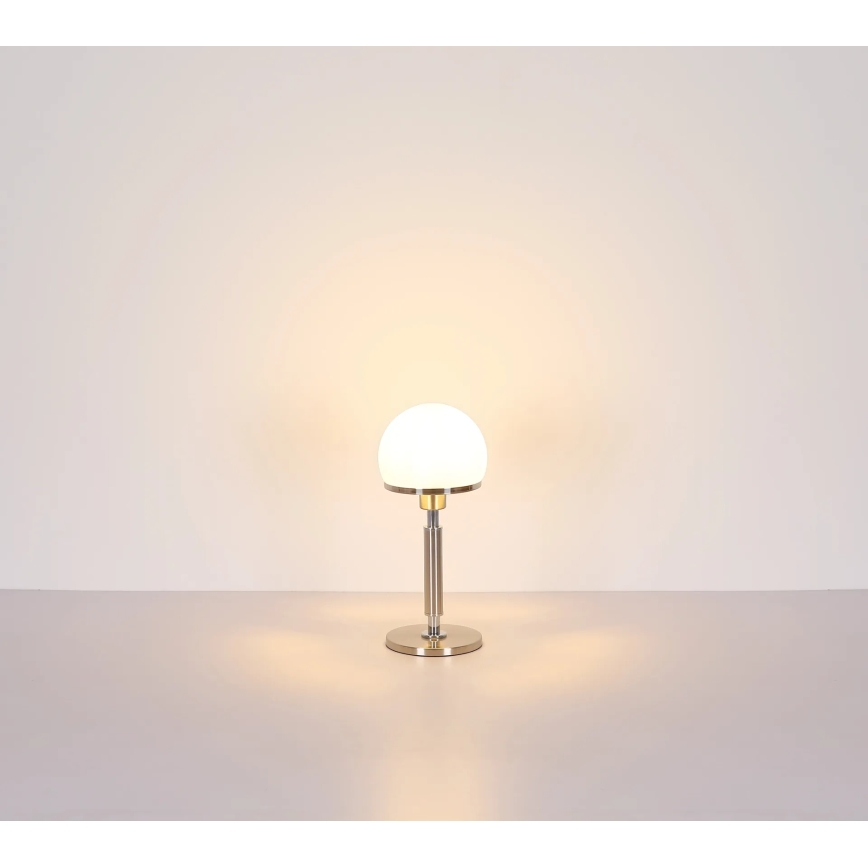 Globo - Bordlampe 1xE27/40W/230V mat krom