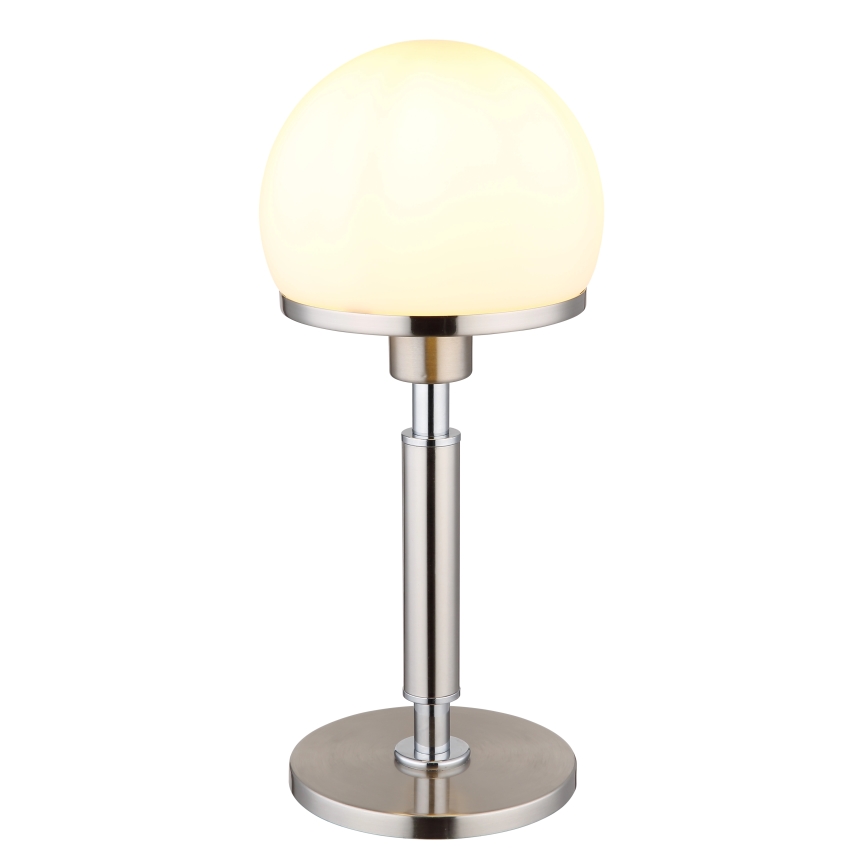 Globo - Bordlampe 1xE27/40W/230V mat krom