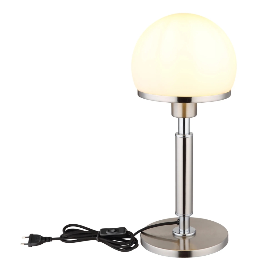 Globo - Bordlampe 1xE27/40W/230V mat krom