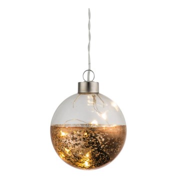 Globo 23249-18 - Julepynt TODD 4xLED/0,04W/3V kobber
