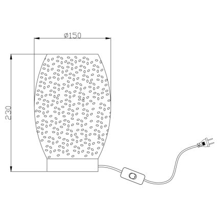 Globo - Bordlampe 1xE27/40W/230V