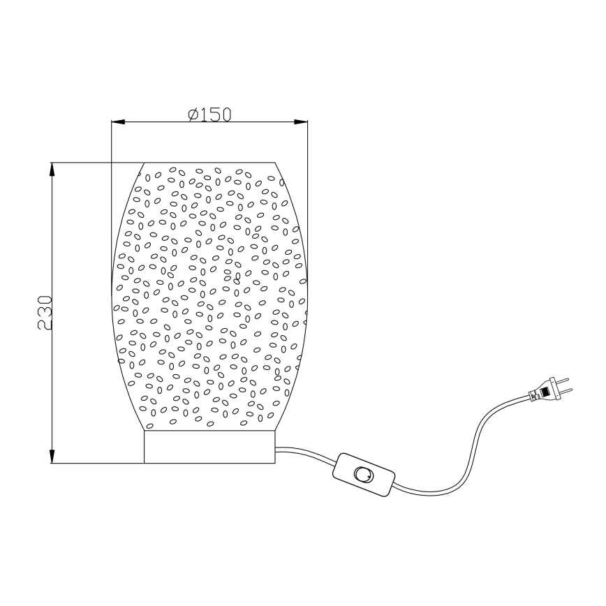 Globo - Bordlampe 1xE27/40W/230V