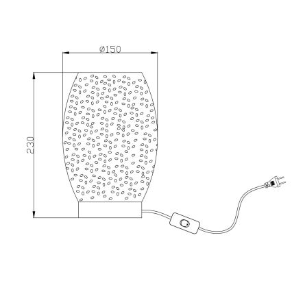 Globo - Bordlampe 1xE27/40W/230V