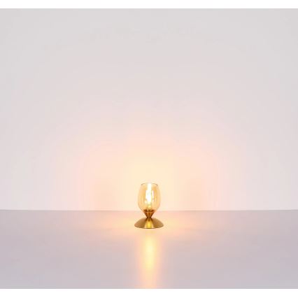 Globo - Bordlampe m. touch-funktion 1xE14/25W/230V messing