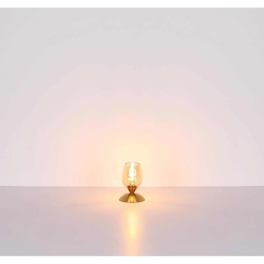 Globo - Bordlampe m. touch-funktion 1xE14/25W/230V messing