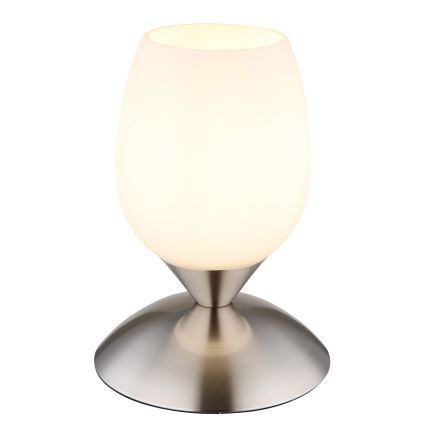 Globo - Bordlampe m. touch-funktion 1xE14/25W/230V mat krom