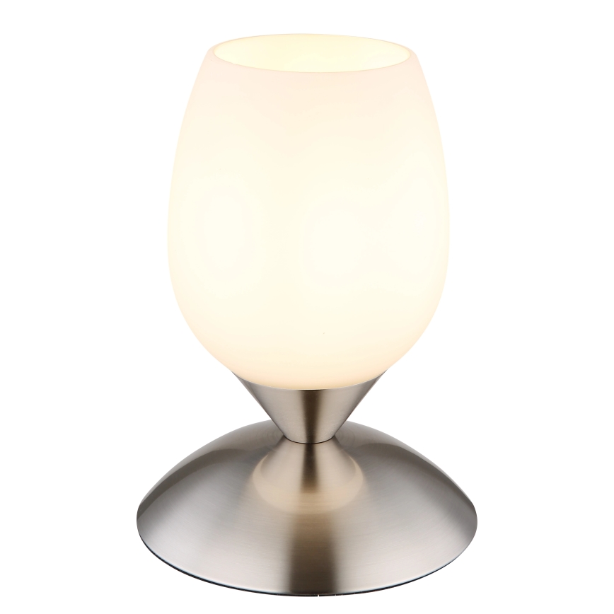 Globo - Bordlampe m. touch-funktion 1xE14/25W/230V mat krom