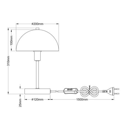 Globo - Bordlampe 1xE14/40W/230V
