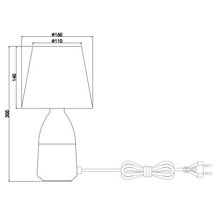 Globo - Bordlampe 1xE14/40W/230V