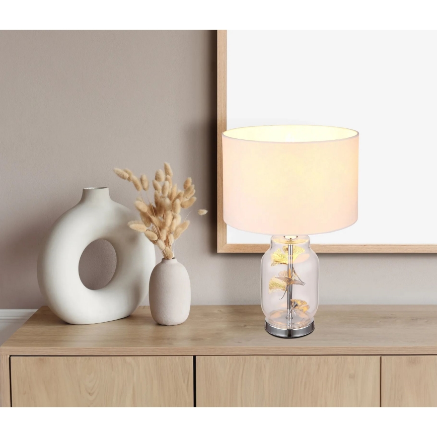 Globo - Bordlampe 1xE27/40W/230V hvid