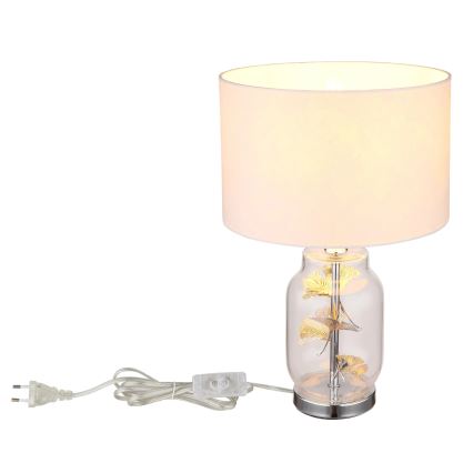 Globo - Bordlampe 1xE27/40W/230V hvid