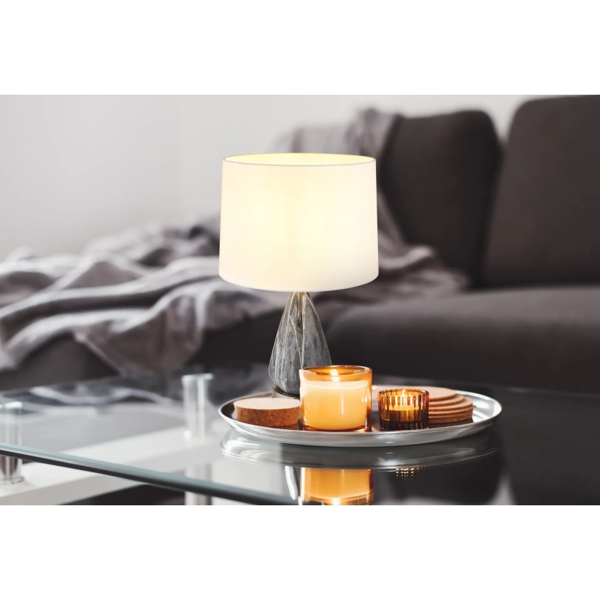 Globo - Bordlampe 1xE27/40W/230V hvid