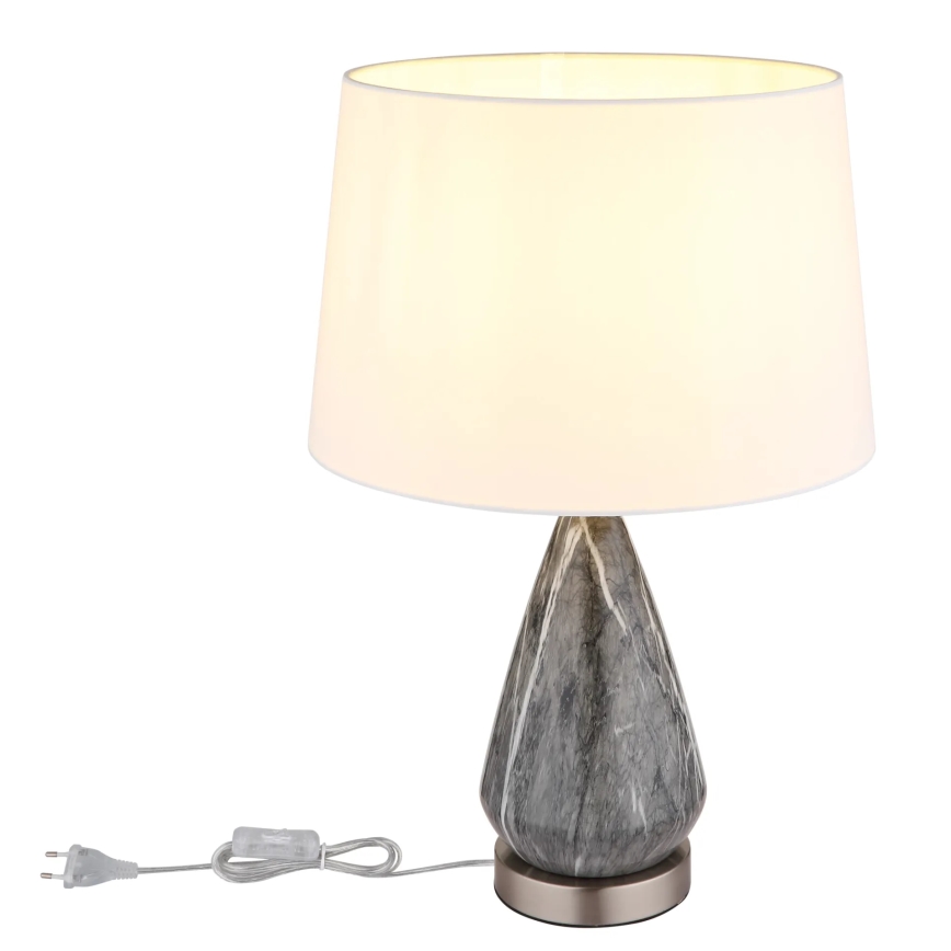 Globo - Bordlampe 1xE27/40W/230V hvid