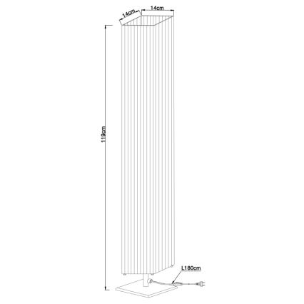 Globo - Gulvlampe 2xE27/40W/230V