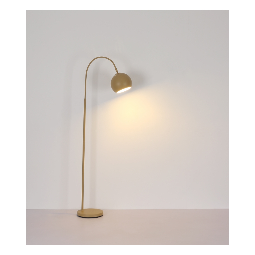 Globo - Gulvlampe 1xE27/60W/230V beige