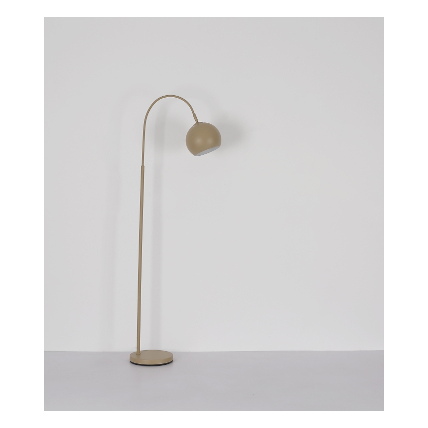 Globo - Gulvlampe 1xE27/60W/230V beige