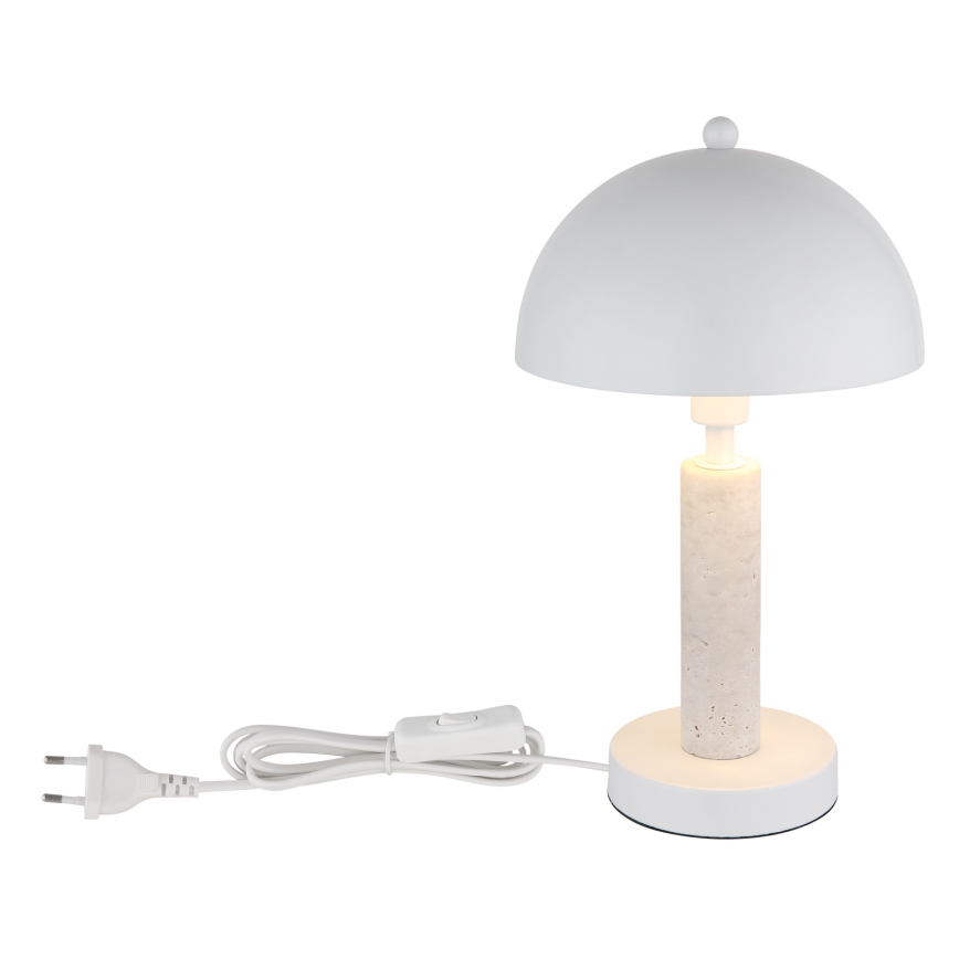 Globo - Bordlampe 1xE14/40W/230V hvid
