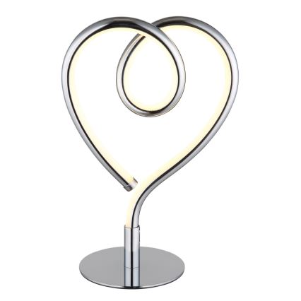 Globo - LED bordlampe LED/6W/230V skinnende krom