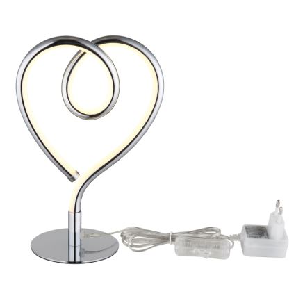 Globo - LED bordlampe LED/6W/230V skinnende krom