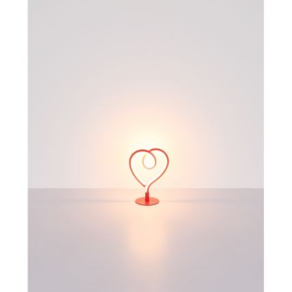 Globo - LED bordlampe LED/6W/230V rød