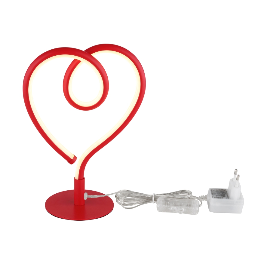 Globo - LED bordlampe LED/6W/230V rød
