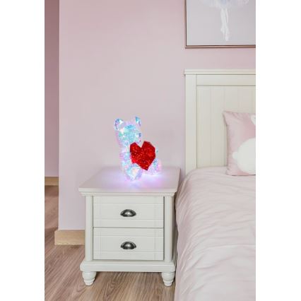 Globo - LED borddekoration LED/6W/5V USB bjørn