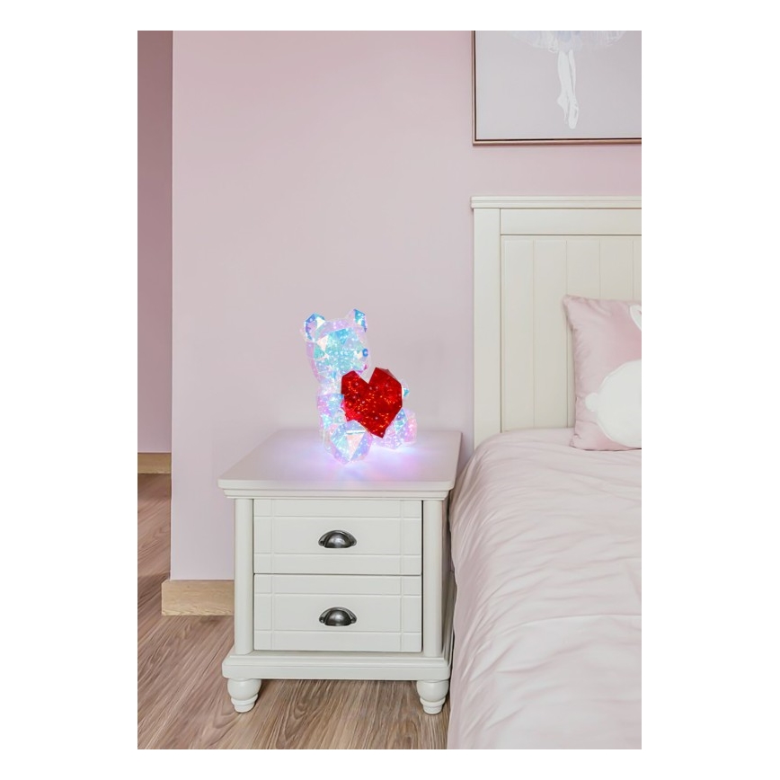 Globo - LED borddekoration LED/6W/5V USB bjørn