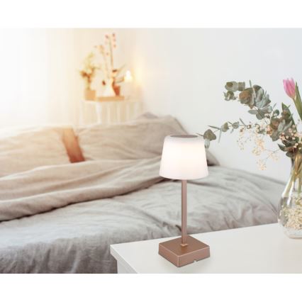 Globo - LED bordlampe m. touch-funktion dæmpbar LED/2W/5V 3000/4500/6500K 800 mAh beige
