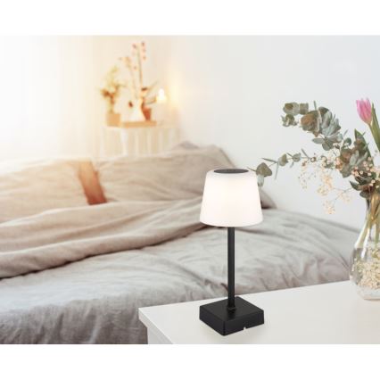 Globo - LED bordlampe m. touch-funktion dæmpbar LED/2W/5V 3000/4500/6500K 800 mAh sort