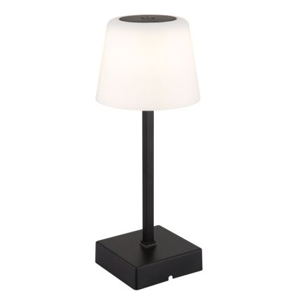 Globo - LED bordlampe m. touch-funktion dæmpbar LED/2W/5V 3000/4500/6500K 800 mAh sort