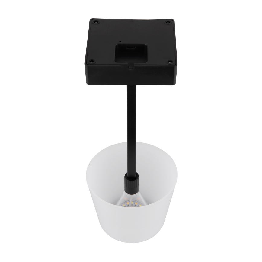 Globo - LED bordlampe m. touch-funktion dæmpbar LED/2W/5V 3000/4500/6500K 800 mAh sort
