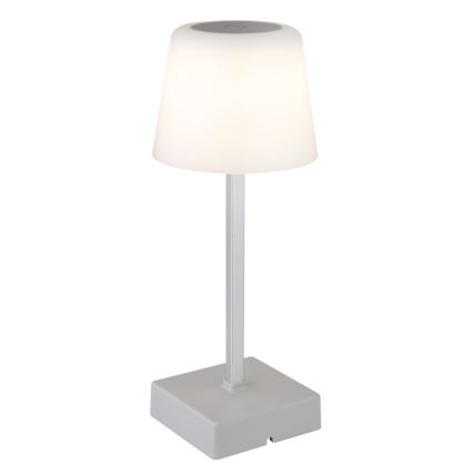 Globo - LED bordlampe m. touch-funktion dæmpbar LED/2W/5V 3000/4500/6500K 800 mAh sølvfarvet