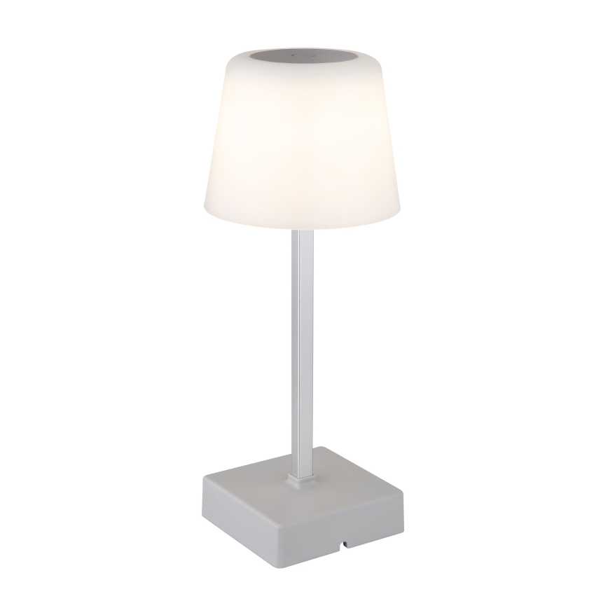 Globo - LED bordlampe m. touch-funktion dæmpbar LED/2W/5V 3000/4500/6500K 800 mAh sølvfarvet