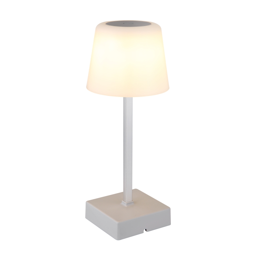 Globo - LED bordlampe m. touch-funktion dæmpbar LED/2W/5V 3000/4500/6500K 800 mAh sølvfarvet