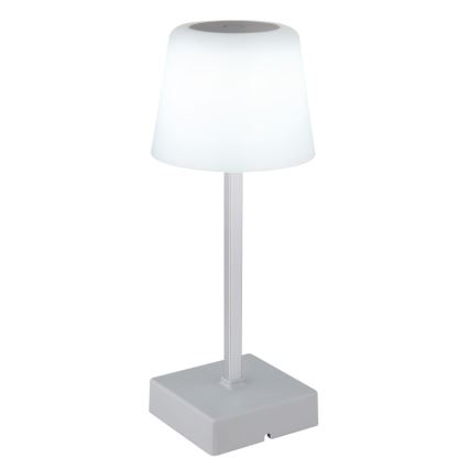 Globo - LED bordlampe m. touch-funktion dæmpbar LED/2W/5V 3000/4500/6500K 800 mAh sølvfarvet