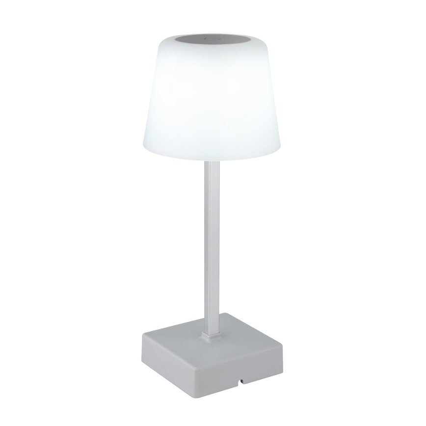 Globo - LED bordlampe m. touch-funktion dæmpbar LED/2W/5V 3000/4500/6500K 800 mAh sølvfarvet