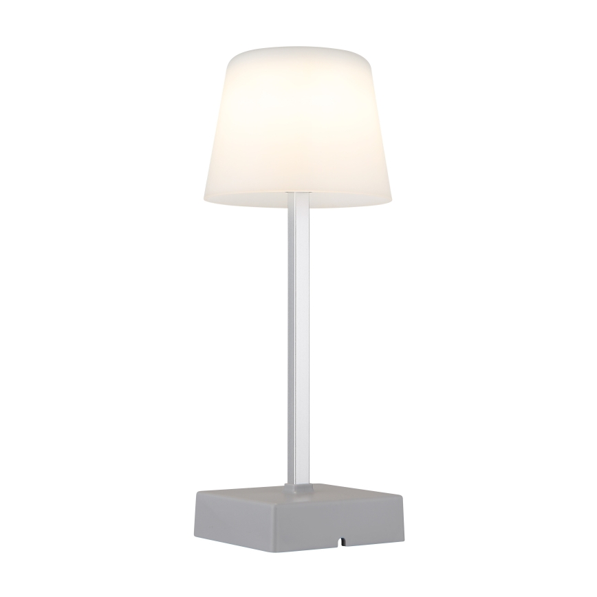 Globo - LED bordlampe m. touch-funktion dæmpbar LED/2W/5V 3000/4500/6500K 800 mAh sølvfarvet