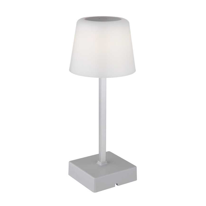 Globo - LED bordlampe m. touch-funktion dæmpbar LED/2W/5V 3000/4500/6500K 800 mAh sølvfarvet
