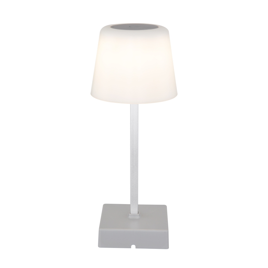 Globo - LED bordlampe m. touch-funktion dæmpbar LED/2W/5V 3000/4500/6500K 800 mAh sølvfarvet