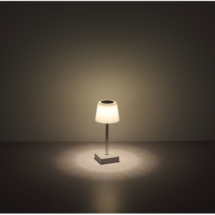Globo - LED bordlampe m. touch-funktion dæmpbar LED/2W/5V 3000/4500/6500K 800 mAh hvid