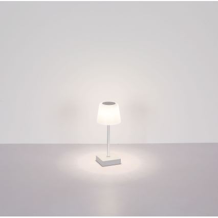 Globo - LED bordlampe m. touch-funktion dæmpbar LED/2W/5V 3000/4500/6500K 800 mAh hvid