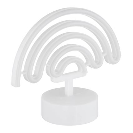 Globo - LED borddekoration neon LED/2W/3xAA regnbue