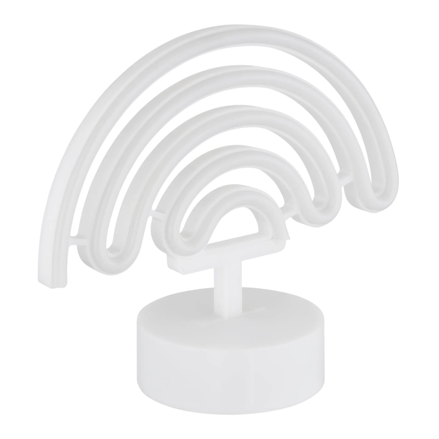 Globo - LED borddekoration neon LED/2W/3xAA regnbue