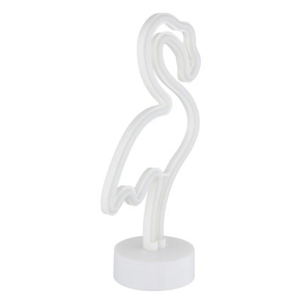 Globo - LED borddekoration neon LED/2W/3xAA flamingo