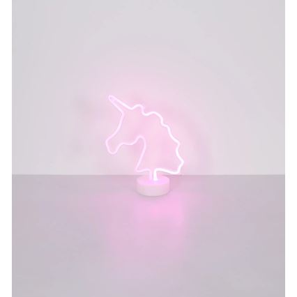 Globo - LED Neon bordlampe LED/2W/3xAA enhjørning
