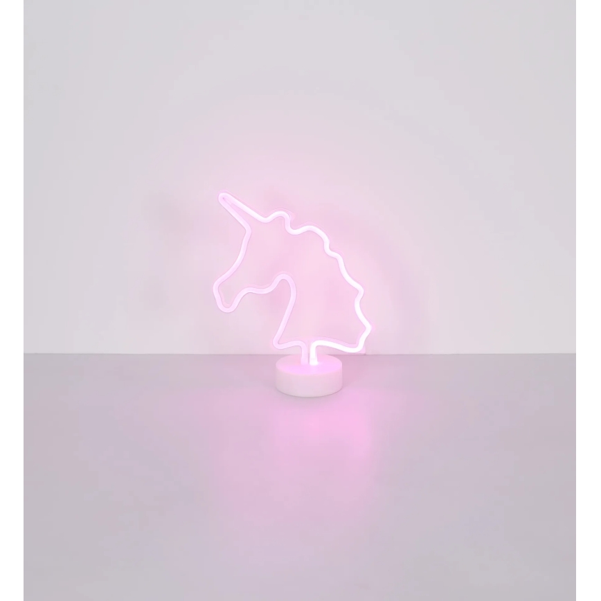 Globo - LED Neon bordlampe LED/2W/3xAA enhjørning