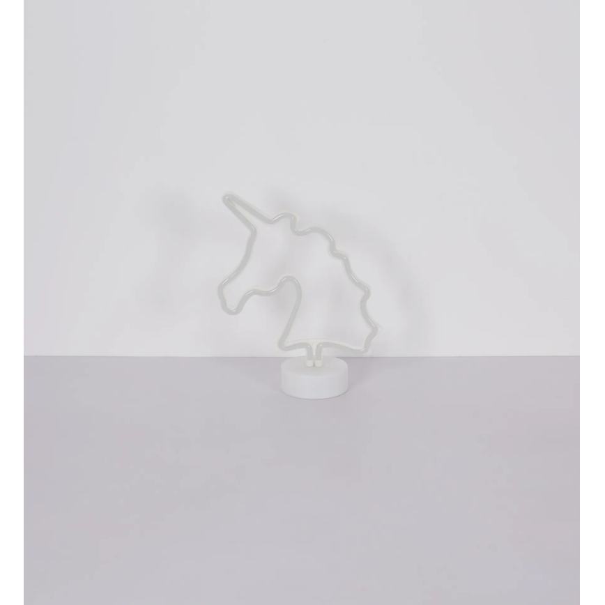 Globo - LED Neon bordlampe LED/2W/3xAA enhjørning